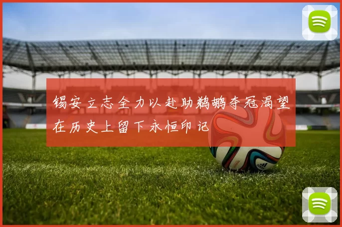 锡安立志全力以赴助鹈鹕夺冠渴望在历史上留下永恒印记