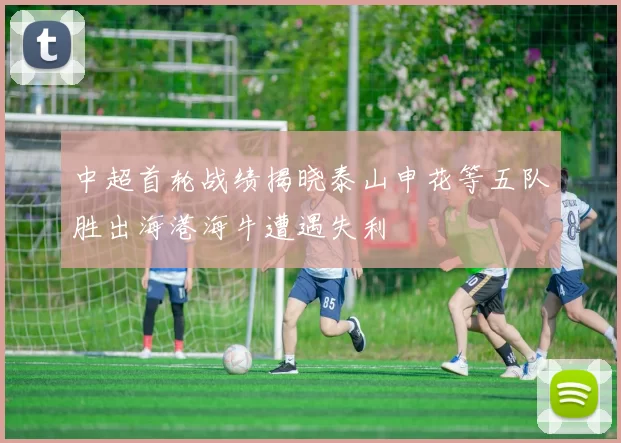 中超首轮战绩揭晓泰山申花等五队胜出海港海牛遭遇失利